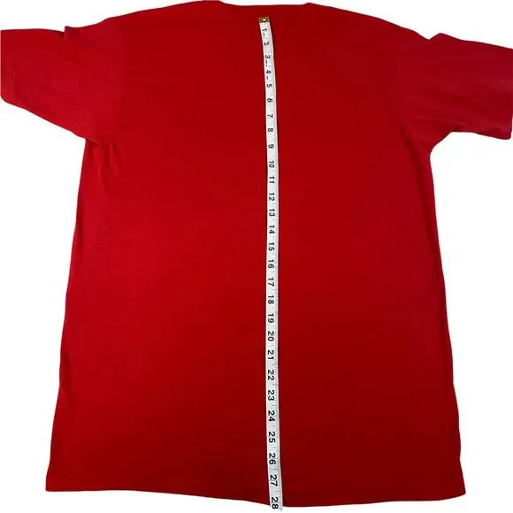 Vintage Hallmark T-shirt Size Large Squeeze Me Real Hard USA Super 50 Red - Picture 6 of 7